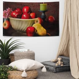 image-Fruits Painting 4 Flag Tapestry