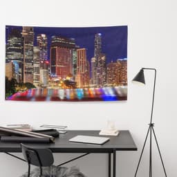 image-Brisbane City Painting Flag Tapestry