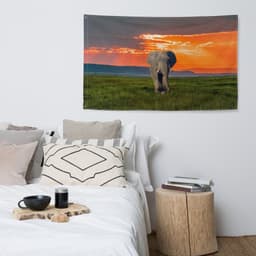 image-Elephant Art Painting Flag Tapestry