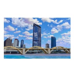 image-Brisbane River Bridge Painting Flag Tapestry