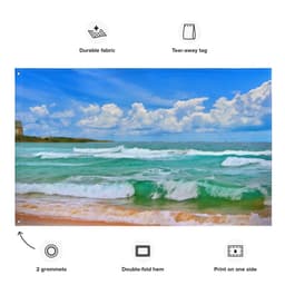 image-Bondi Beach Painting Flag Tapestry