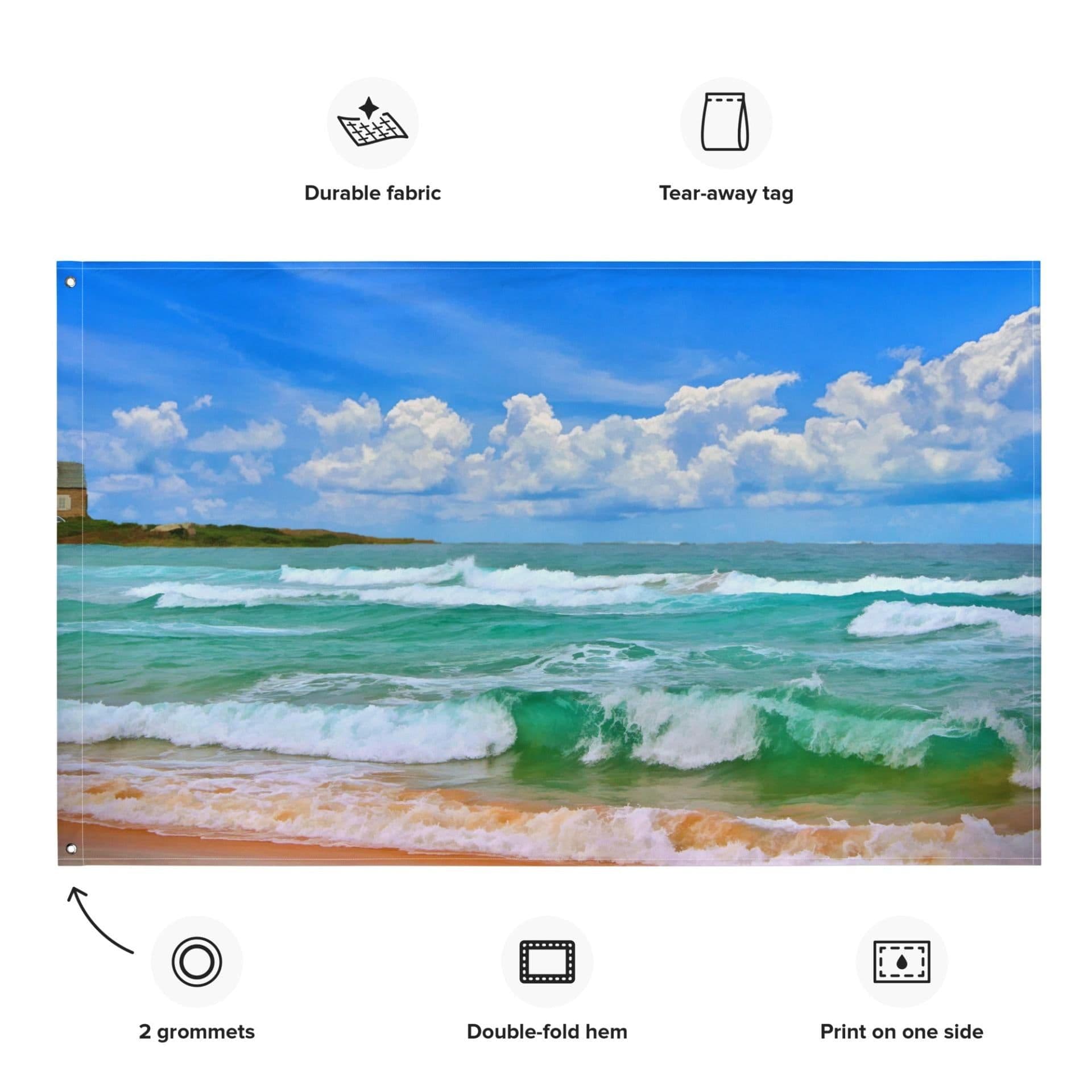image-Bondi Beach Painting Flag Tapestry