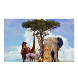 image-Animal Group Painting Flag Tapestry