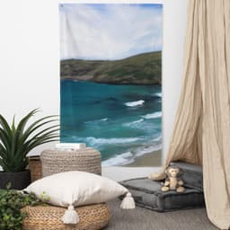 image-Burleigh Beach Gold Coast Painting Flag Tapestry
