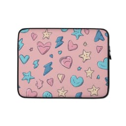 image-Pink Sparkle Laptop Sleeve
