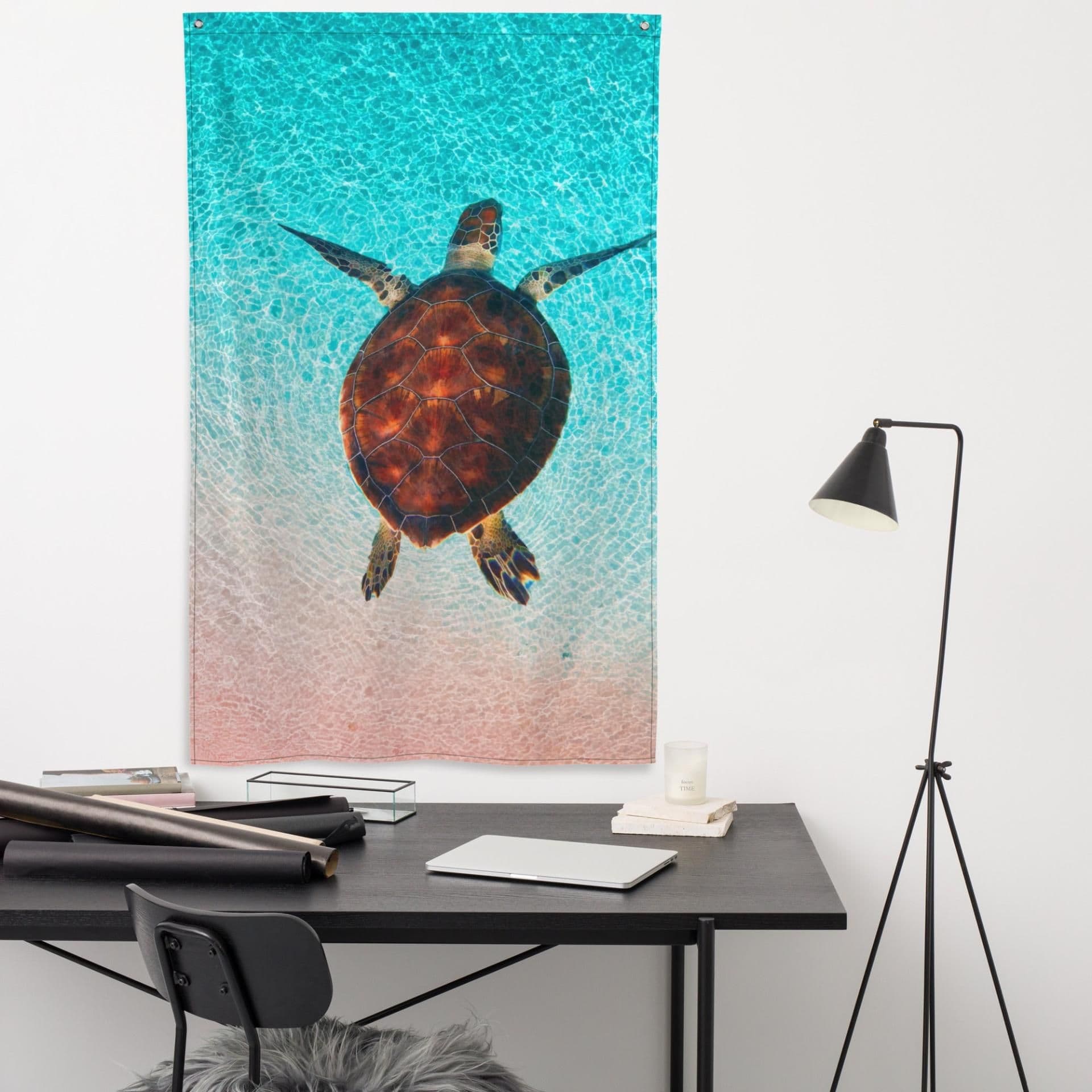 image-Sea Turtle Wall Art Painting Flag Tapestry