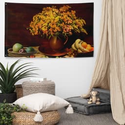 image-Still Life Fruits Painting 3 Flag Tapestry