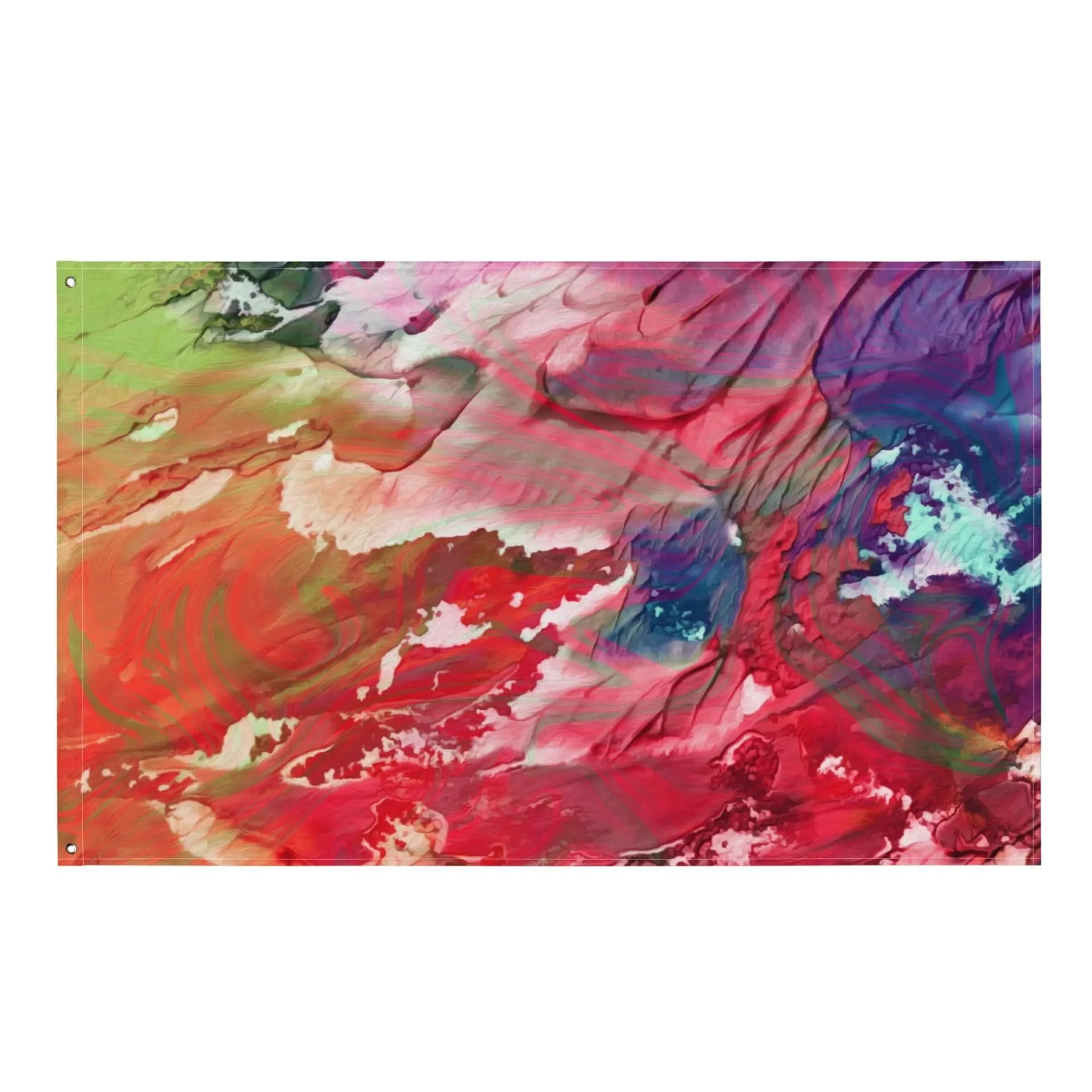 image-Colorful Abstract Painting Flag Tapestry