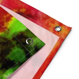 image-Green Red Abstract Painting Flag Tapestry
