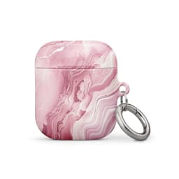 image-Pink Marble AirPods case