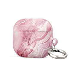 image-Pink Marble AirPods case