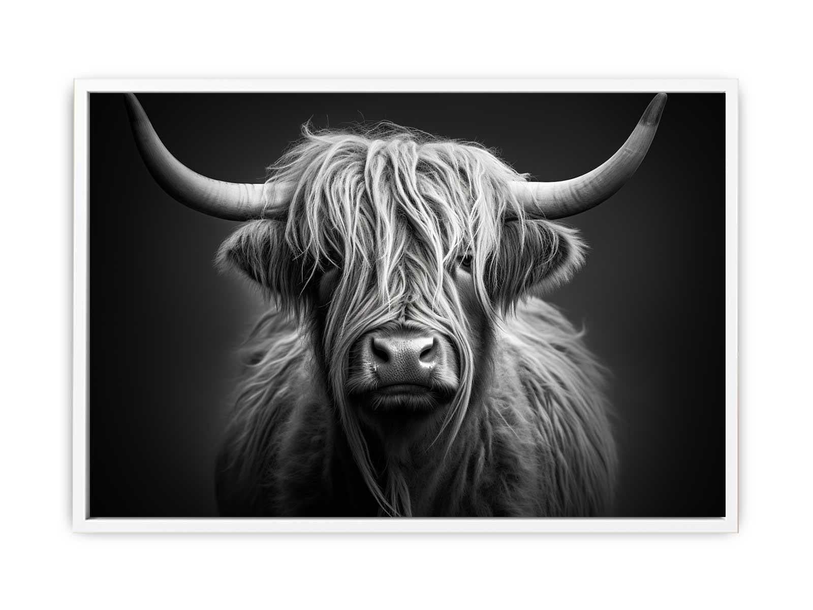 image-Black And White Highland Cow