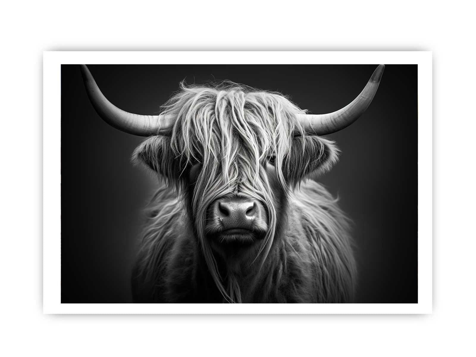 image-Black And White Highland Cow