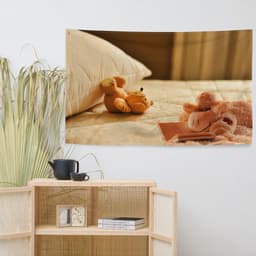 image-Teddy Bear Flag Tapestry wall hanging