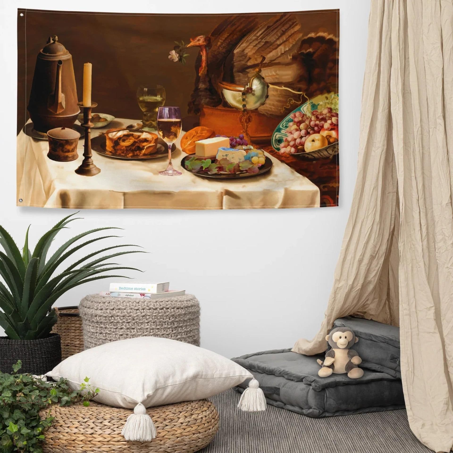 image-Still Life Flag Tapestry wall hanging