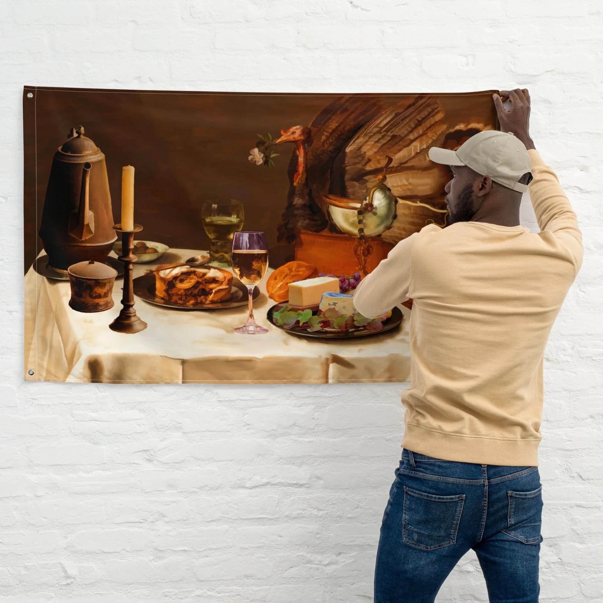 image-Still Life Flag Tapestry wall hanging