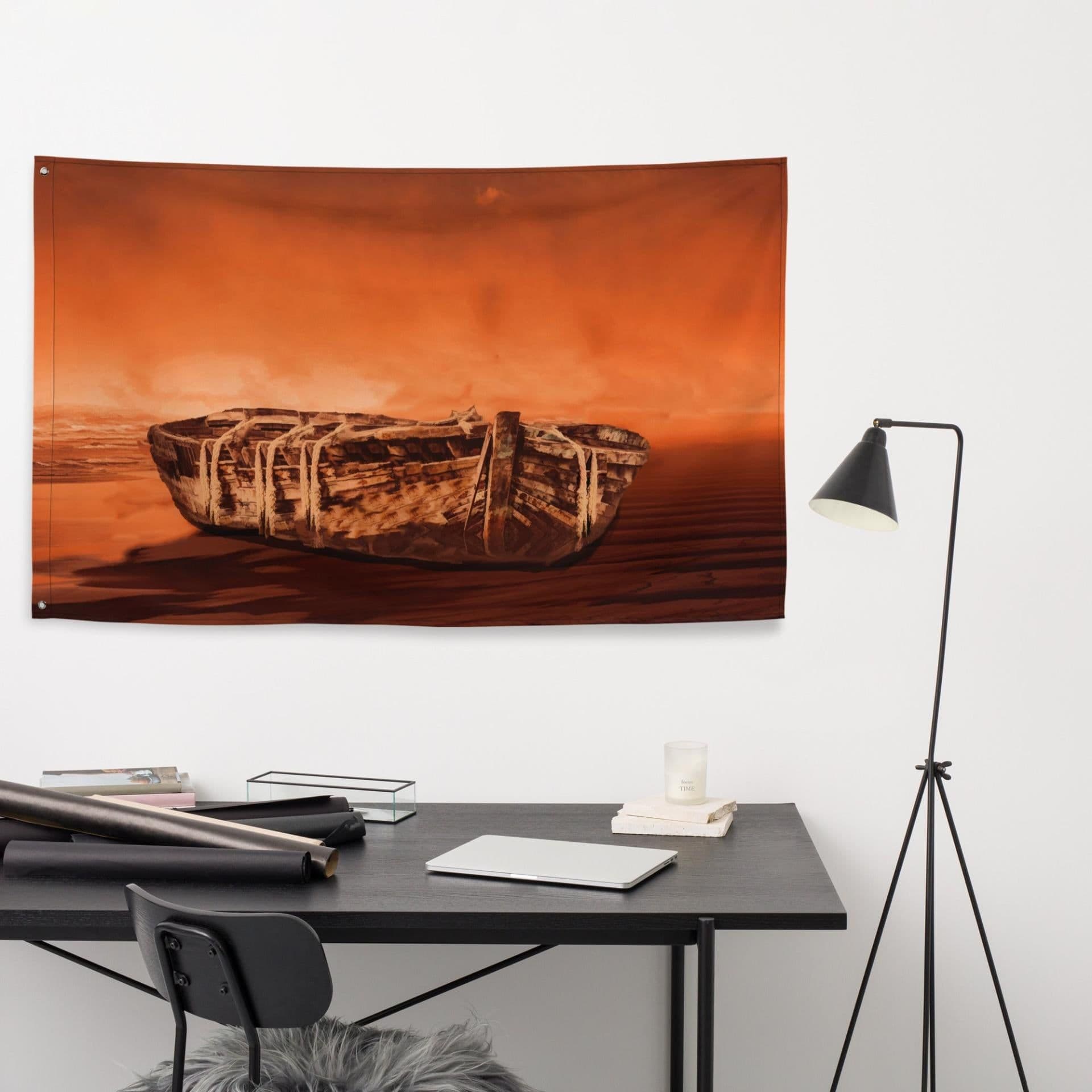 image-Vintage Boat Flag Tapestry wall hanging