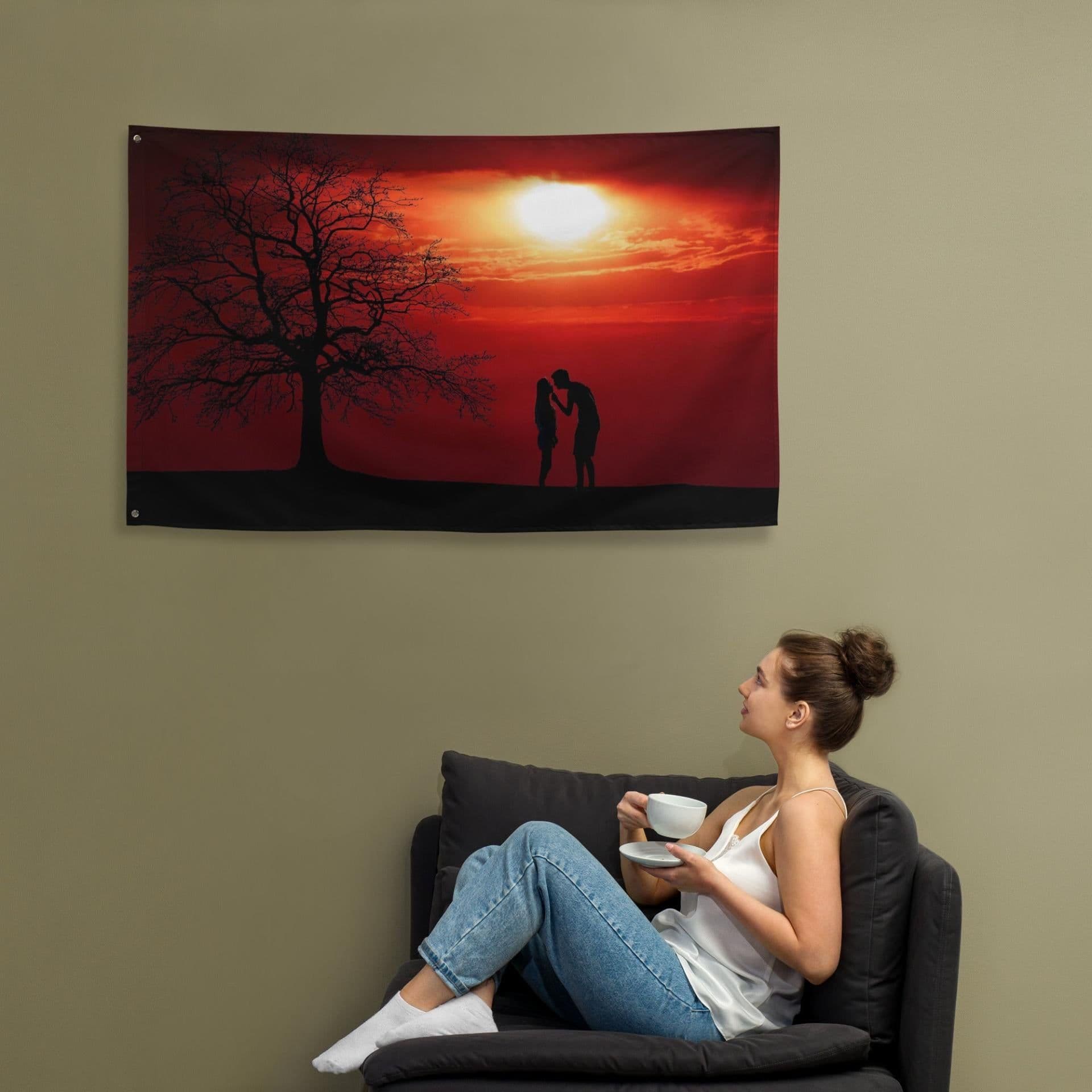 image-Couple Love Flag Tapestry wall hanging