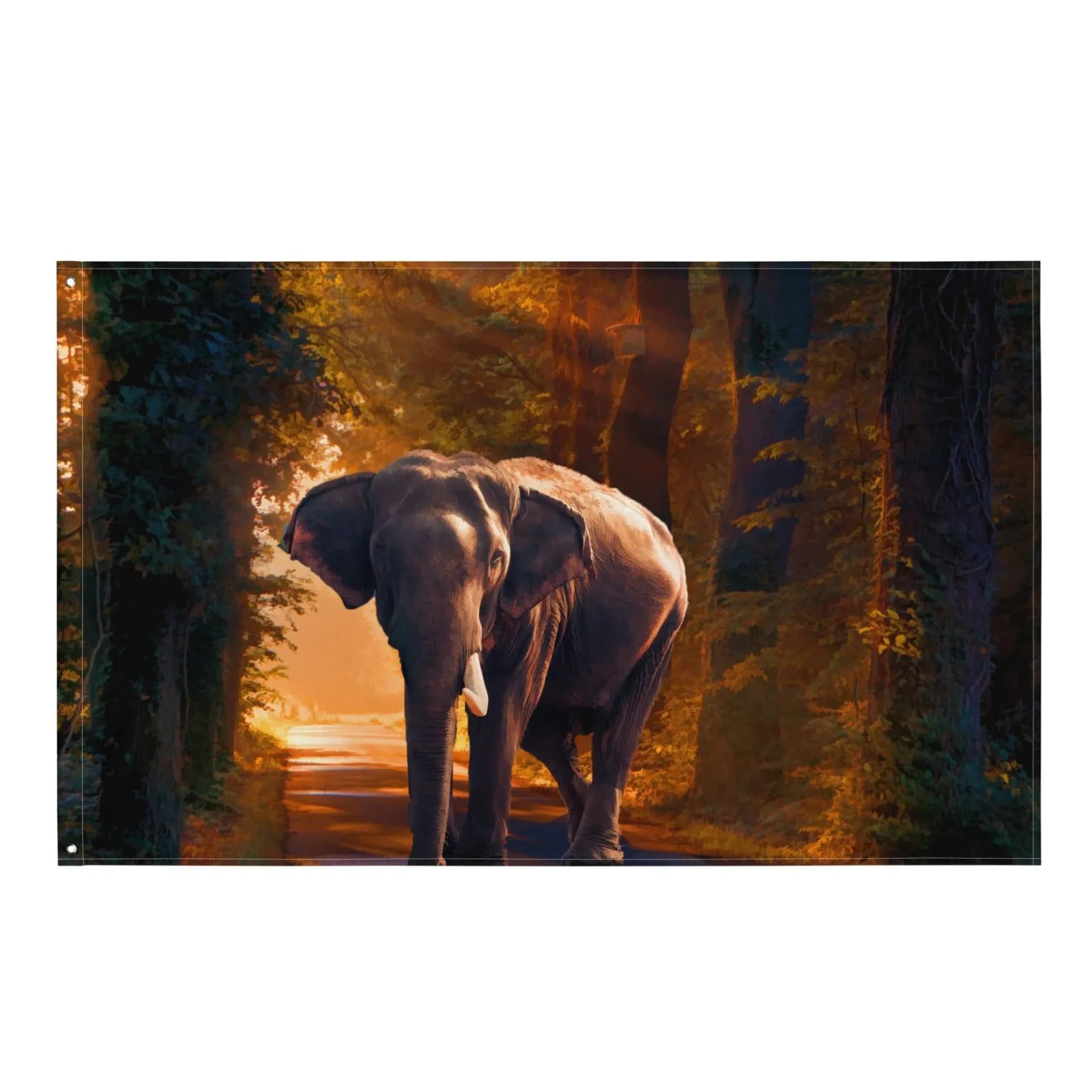 image-Elephant Flag Tapestry wall hanging
