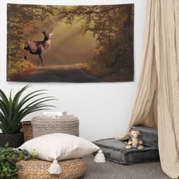 image-Deer Flag Tapestry wall hanging