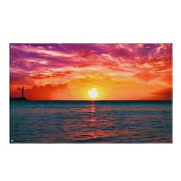 image-Glimmering Sunrise Flag Tapestry wall hanging