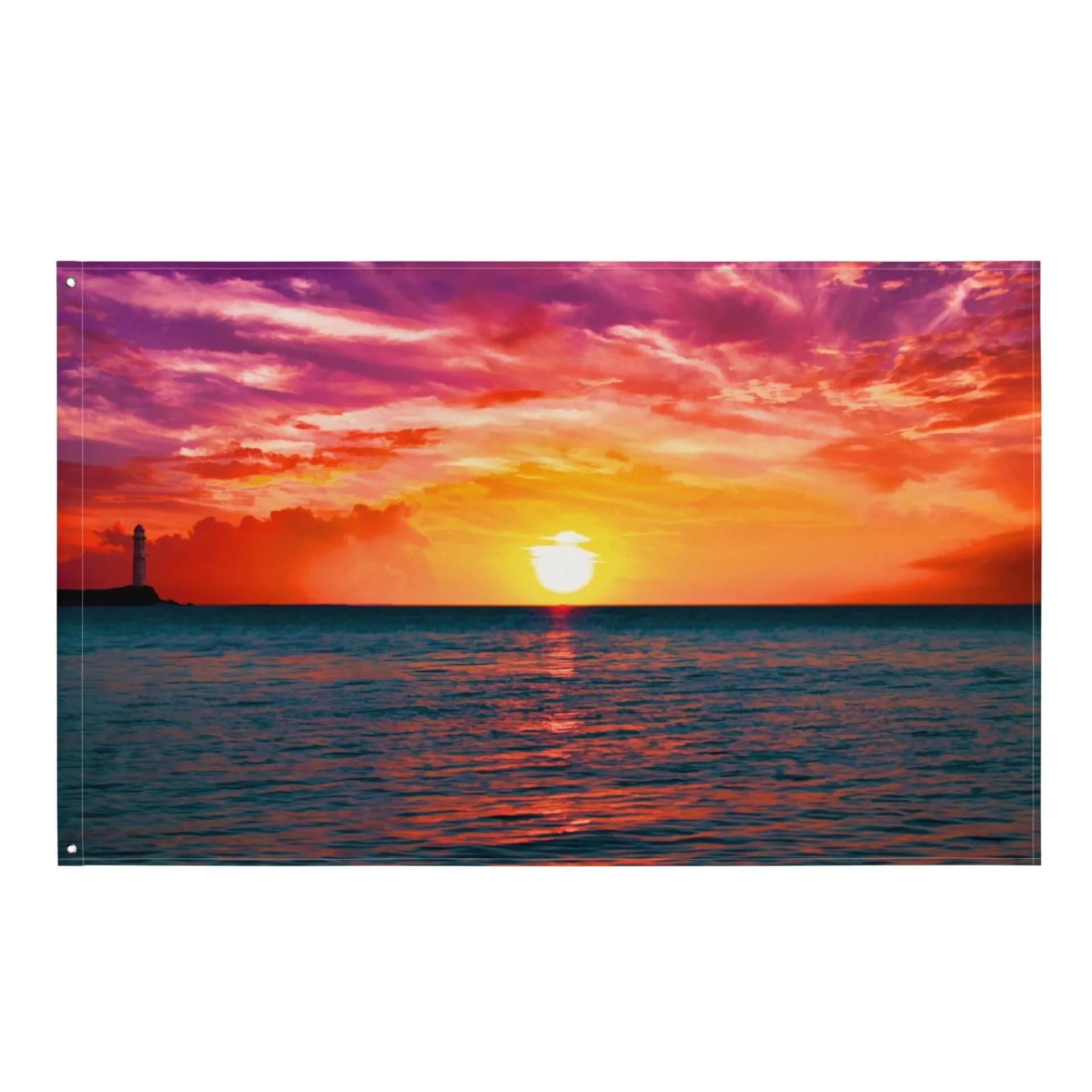 image-Glimmering Sunrise Flag Tapestry wall hanging