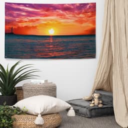image-Glimmering Sunrise Flag Tapestry wall hanging
