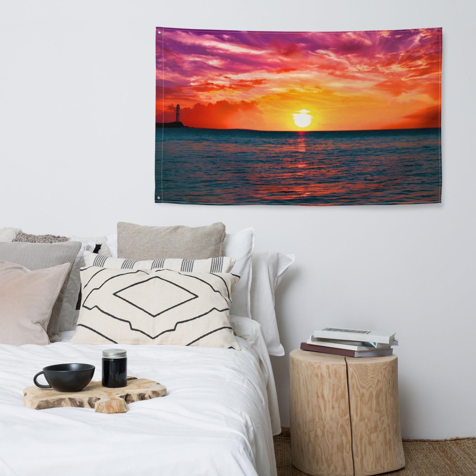 image-Glimmering Sunrise Flag Tapestry wall hanging