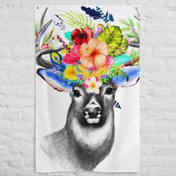 image-Animal Stag Flag