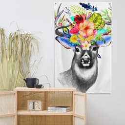 image-Animal Stag Flag
