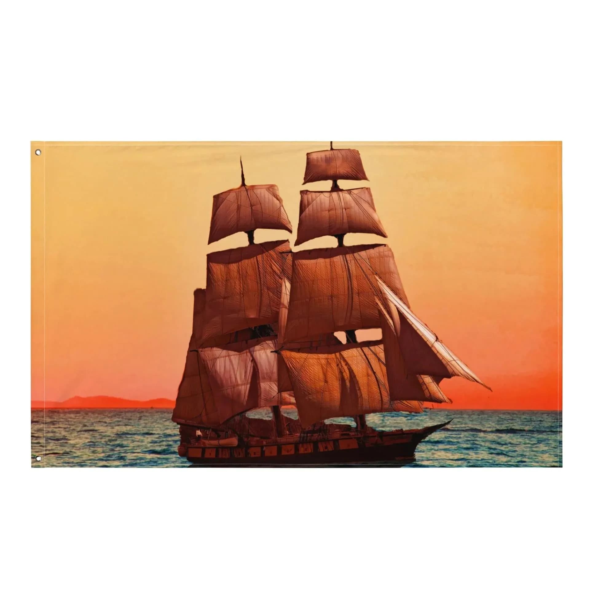 image-Sailing Ship Flag