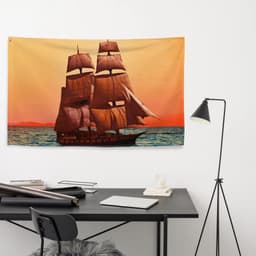 image-Sailing Ship Flag