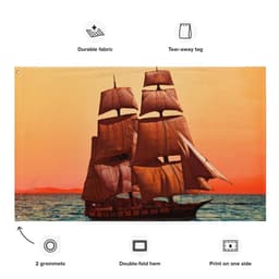 image-Sailing Ship Flag