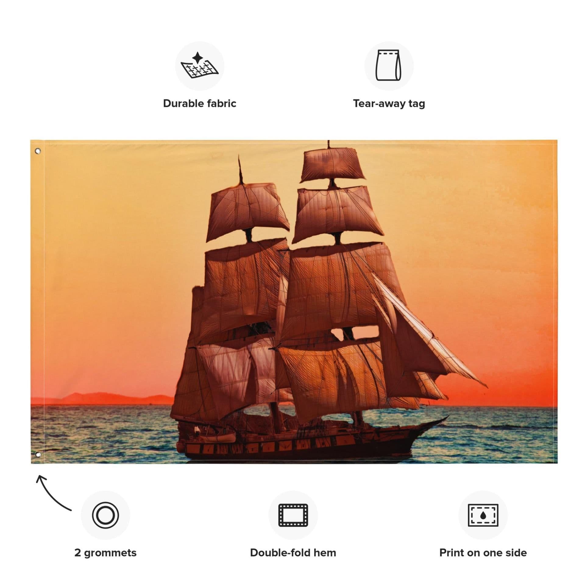 image-Sailing Ship Flag
