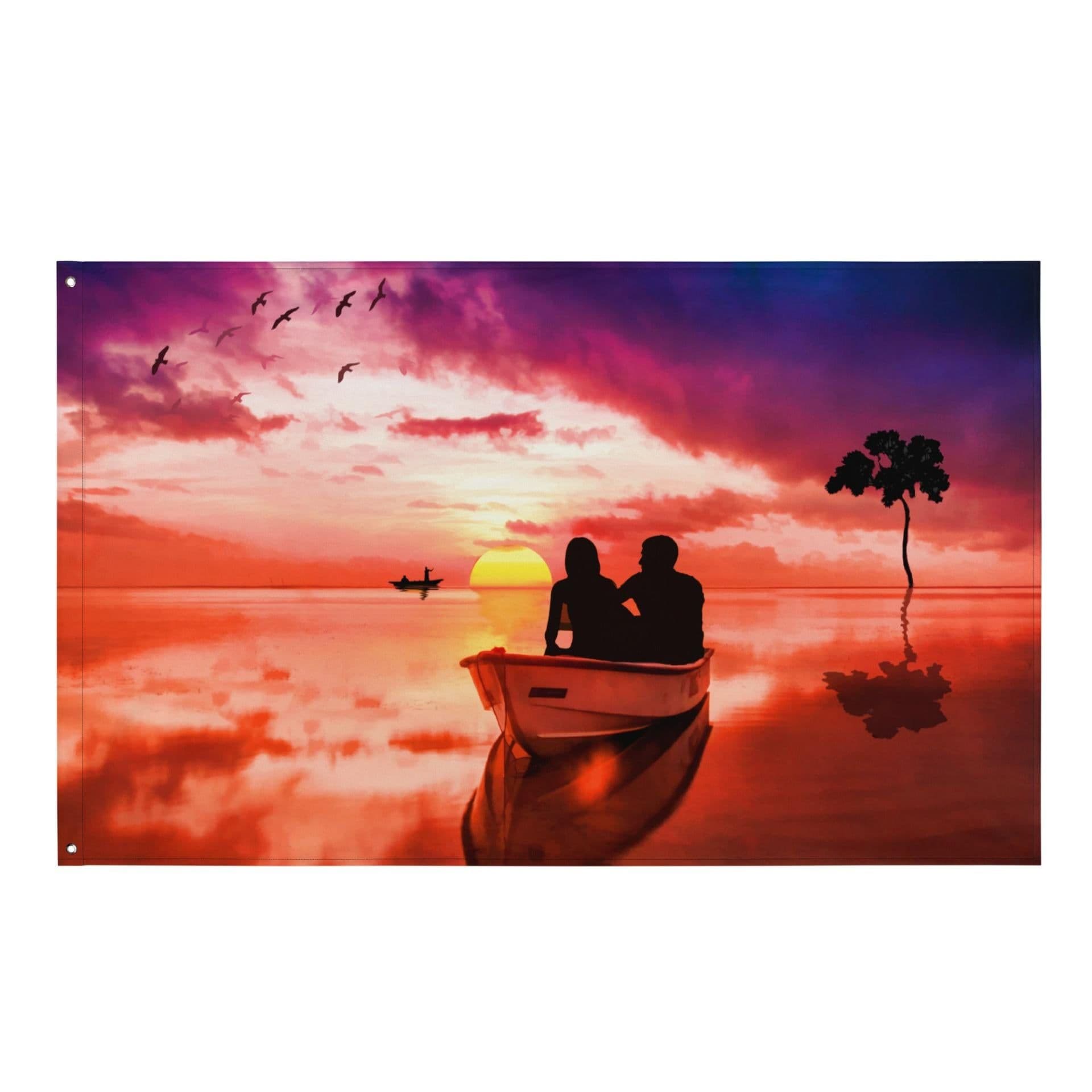 image-Couple Love Boat Flag