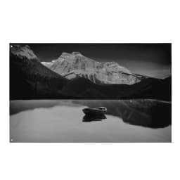 image-Black and White lake Boat Flag