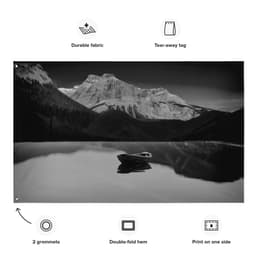 image-Black and White lake Boat Flag