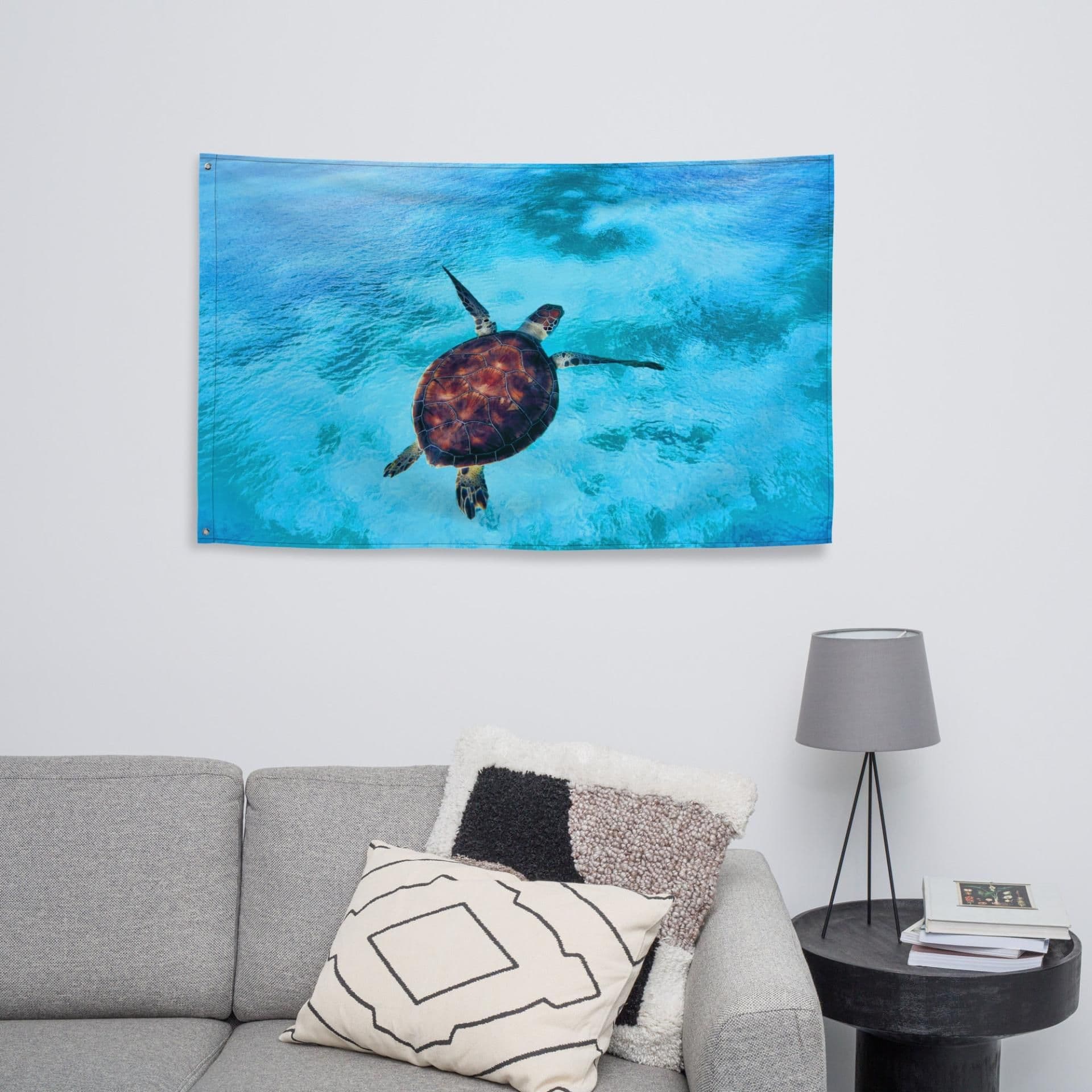 image-Sea Turtle Painting Flag Tapestry