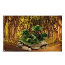 image-Turtle Tree Painting Flag Tapestry