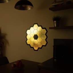 image-James Webb Space Telescope Mirror Wall Sticker - Gold Chrome Vinyl Space Decal - Universe jwst Room Decor - Perfect Astronomy Geek Gift