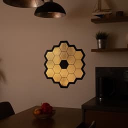 image-James Webb Space Telescope Mirror Wall Sticker - Gold Chrome Vinyl Space Decal - Universe jwst Room Decor - Perfect Astronomy Geek Gift