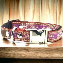 image-Opulent Paws Personalised Cotton Couture Dog Collar