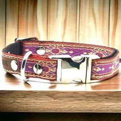 image-Opulent Paws Personalised Cotton Couture Dog Collar