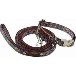 image-Bespoke Elegance Custom Cotton Pup Collar with Engraved Charm