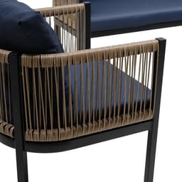 image-Multi-person Outdoor Sofa Combination with A Table, Suitable for Garden, Backyard and Balconies