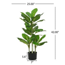 image-42' Artificial Dieffenbachia Plant With Pot