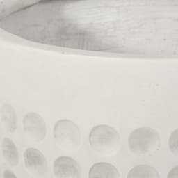 image-13-Inch cube Antique White MGO Planter