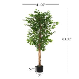 image-63' Artificial Ficus Tree With Pot