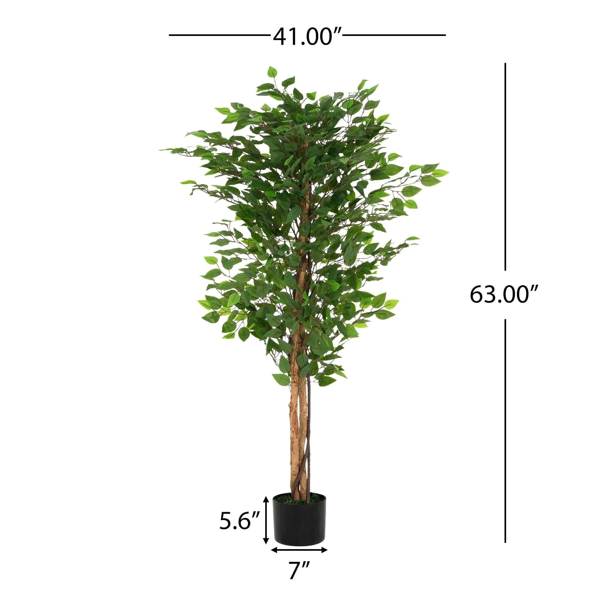 image-63' Artificial Ficus Tree With Pot