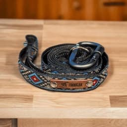 image-Designer's Whimsical Charm Handmade Dog Collar for Medium Breeds